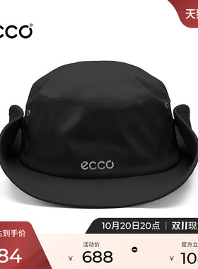 ECCO×白山联名 男女同款纯色简约时尚户外运动渔夫帽EW263C002G