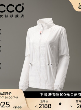 ECCO爱步轻薄户外徒步防晒防泼休闲百搭通勤外套女EG251J027F