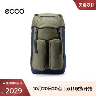 ECCO爱步包包女 户外防泼水大容量多口袋双肩包 背包EW263B002G