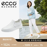 Женские одноногие кроссовки ECCO Aibu, белые туфли, туфли для медсестер, повседневная обувь из натуральной кожи, уличные развлечения 291113