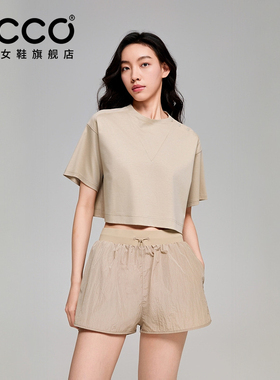 ECCO x NRL联名 2026夏季新款设计感宽松圆领短袖T恤女 EN261T045