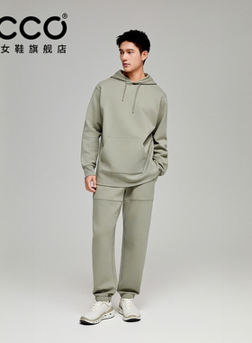 ECCO x NRL联名 26新款简约休闲宽松运动束脚卫裤男士EN253P018