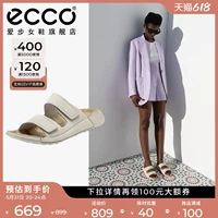 Ecco, летние женские тапочки, пляжные босоножки на липучке, подходят для носки на улице