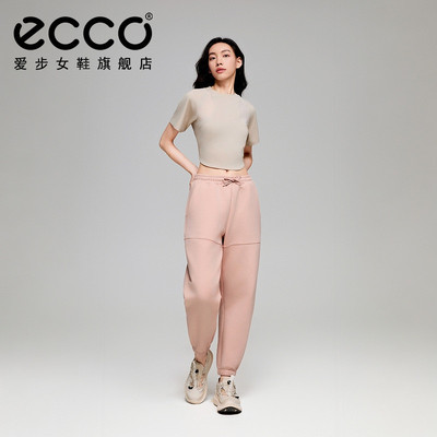 ECCO x NRL联名 26新款春夏简约休闲宽松运动卫裤女士EN253P018