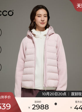 ECCO爱步外套女 冬季舒适保暖运动通勤短款羽绒服外套ES263J088F