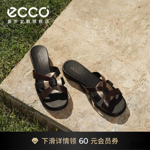 ECCO爱步女鞋 2026春夏新款露趾外穿穆勒凉鞋拖鞋 雕塑25 233843
