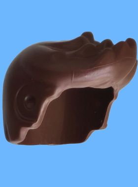 LE正品GO积木配件头发零件深棕色短发带刺碎发25976间谍特工头饰