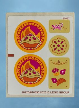 LE正品GO41074 Elves 火之精灵阿莎莉和魔幻烘焙屋20223装饰贴纸