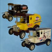 美式 怀旧停产1996年Goldenwheel老爷车钱罐 存钱罐复古合金车收藏