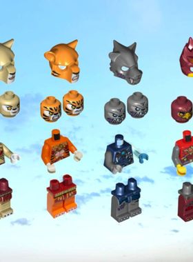 乐购搭建拼插积木玩具70146气功传奇Chima烈焰凤凰飞天神殿人仔