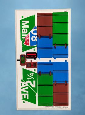 LE正品GO积木配件忍者神龟99120-T-Rawket 空中打击积木17428贴纸