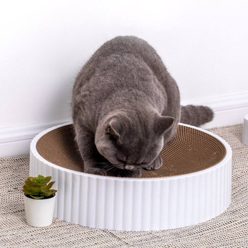 可替换瓦楞塑料底座易清洗猫玩具碗形猫窝耐抓耐磨瓦楞纸猫抓板,宠物/宠物食品及用品,猫抓板,淘宝优惠券,粉丝福利购,淘宝优惠卷