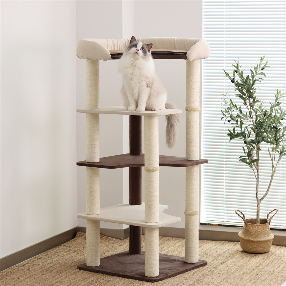 多层布偶缅因网红大床猫爬架