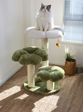 网红四叶草！猫爬架花朵猫窝猫树一体剑麻大型猫攀爬架子四季通用