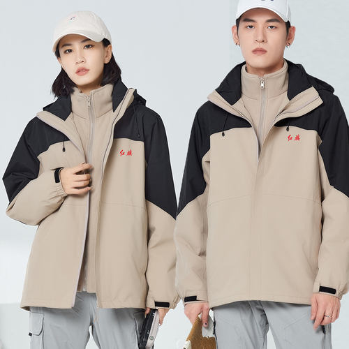 仰望冲锋衣定制工作服印字logo