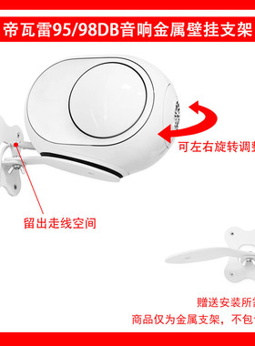 适用于DEVIALET 帝瓦雷Phantom II 95dB 小蛋 金属壁挂支架一个
