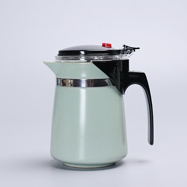 飘逸杯汝窑泡茶壶套装沏茶杯办公室茶具耐高温冲茶器家用过滤茶壶