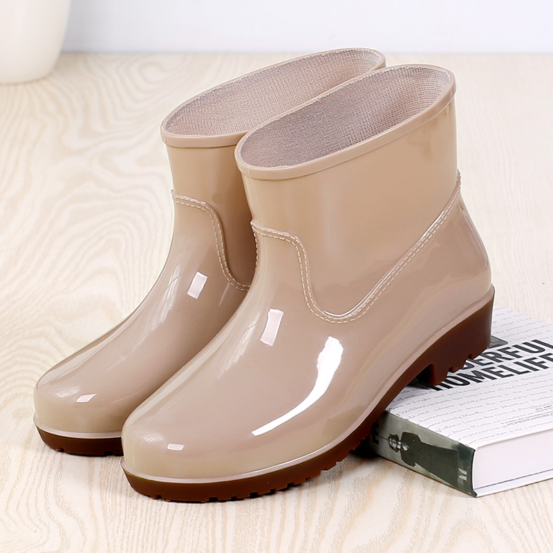 低筒雨靴加绒时尚防水鞋