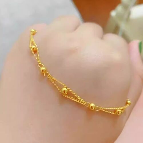 清仓捡漏金色小金珠手链