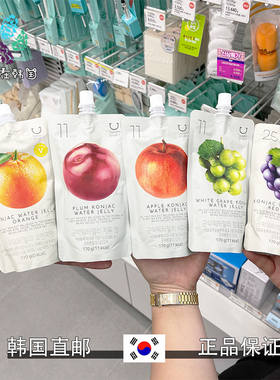 韩国直邮DELIGHT PROJECT低卡魔芋苹果桃子香橙青葡萄饱腹感果冻