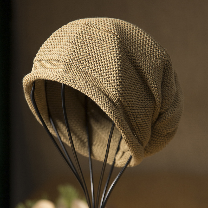 帽子男潮2021新款时尚大u脸显瘦青年大头围针织男士春秋毛线堆堆