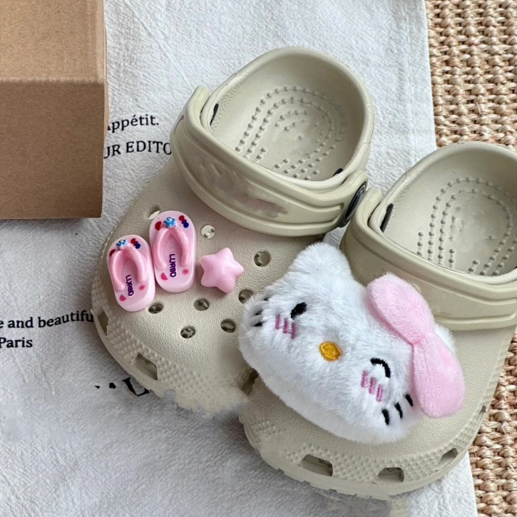 可爱猫咪鞋花鞋面装饰品