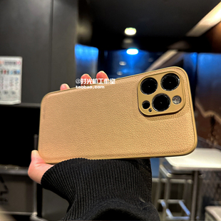 70全包边60se高级感x50x40仿皮30 90Pro复古80 质感颗粒感皮纹Magic6魔术7pro卡其色5 4适用荣耀200手机壳100