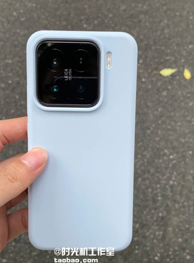 夏日ins博主风天蓝色适用小米15手机壳XIaomi15spro液态硅胶保护套橡皮擦感14/13小红书同款K80至尊版K70耐脏