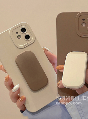 15/13新款mi14按压支架适用小米12sultra手机壳11pro硅胶10s高级civi女红米note14防摔K60至尊版40S/80创意70