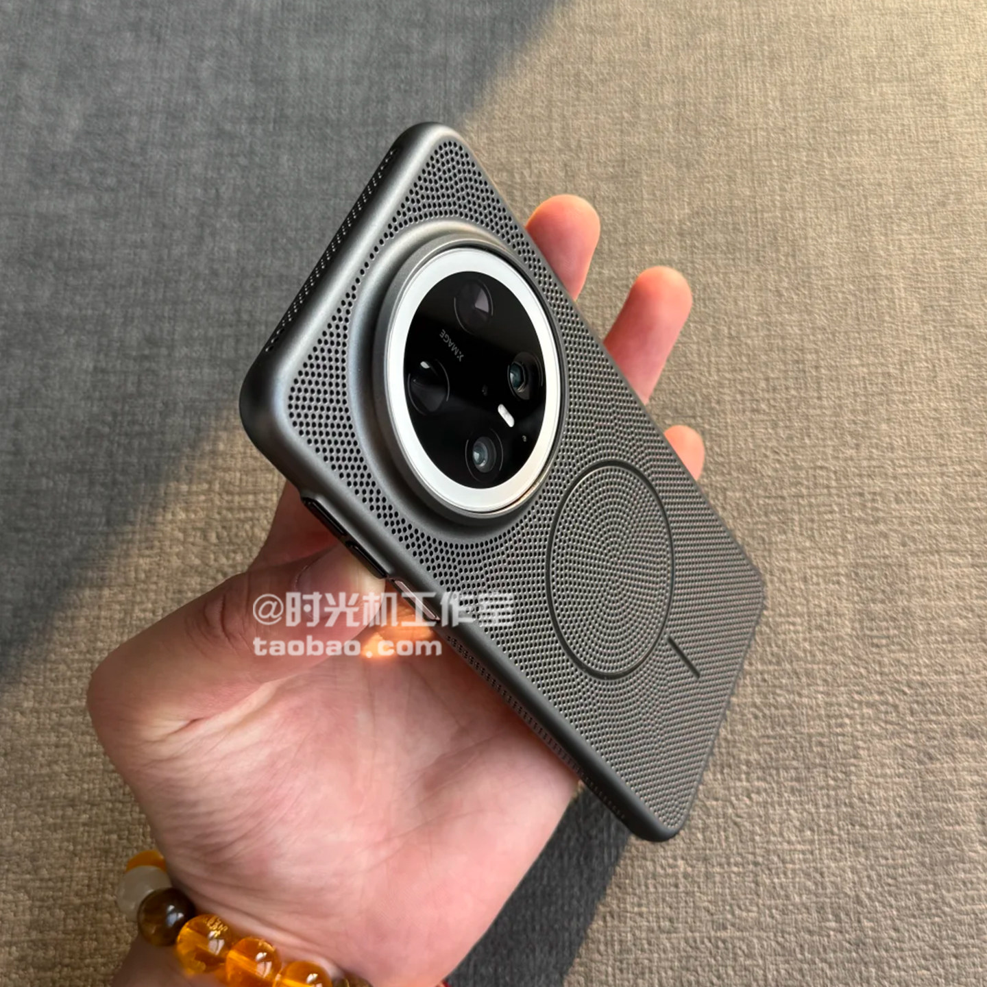 经典黑网洞散热透气磁吸壳适用华为Mate80Promax手机壳Pura70Ultra金属按键PC硬壳纯色抗指纹60男女保护套薄+