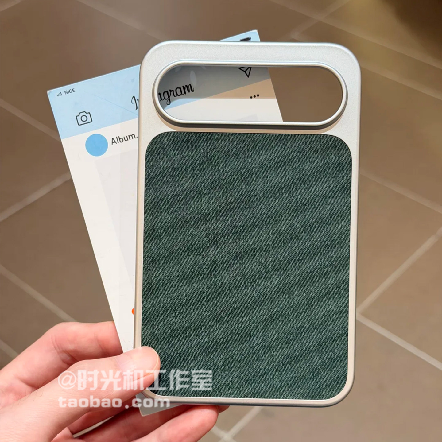 适用华为Puraxview毛麻布纹磁吸