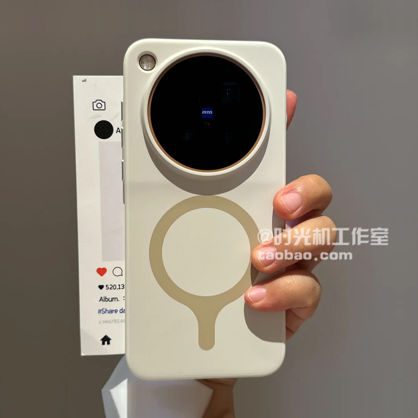 适用vivoX500Promax撞色磁吸环壳