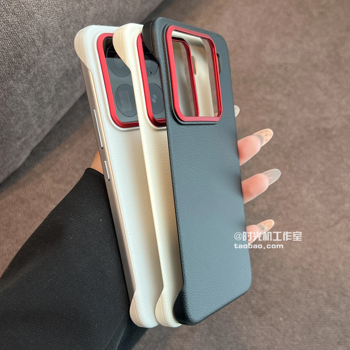 适用小米15无边框荔枝纹散热硬壳