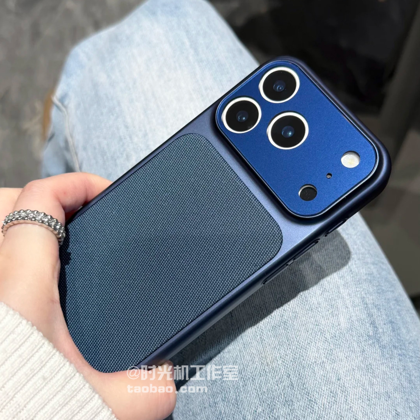 科技织物纹理N25强磁适用iPhone17Promax手机壳苹果17保护套i16/15Pro磨砂抗指纹14/13纯色12/11高级感磁吸壳