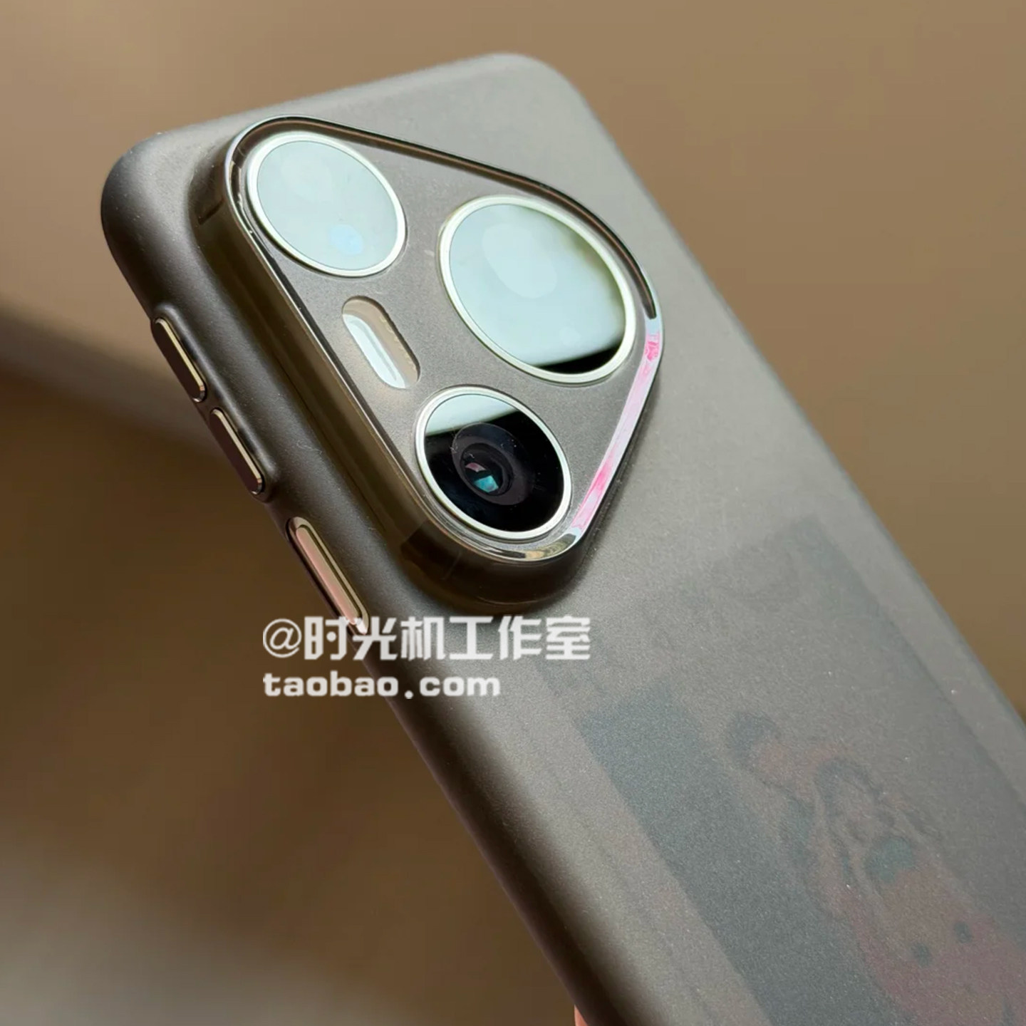 超薄金属按键裸机手感适用华为Pura80手机壳Mate80Promax半透明黑P70Ultra软tpu套60防指纹简约男女透气新款+