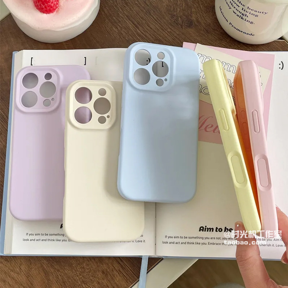 INS包AI相机一体按键适用iPhone17pro液态硅胶苹果16ProMax手机壳纯色软糯肤感防指纹耐脏不发黄全包镜头精孔