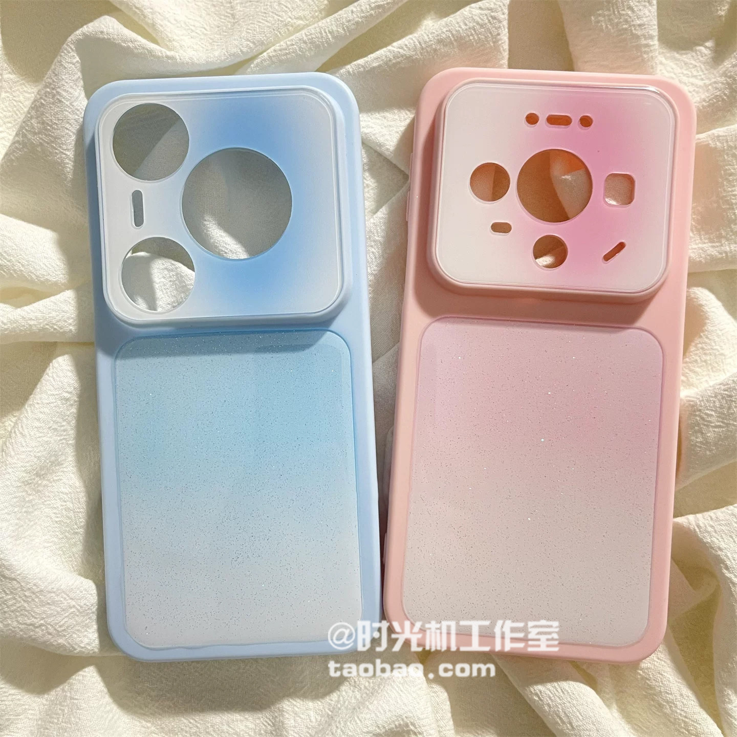 适用华为Pura90闪粉渐变大视窗壳