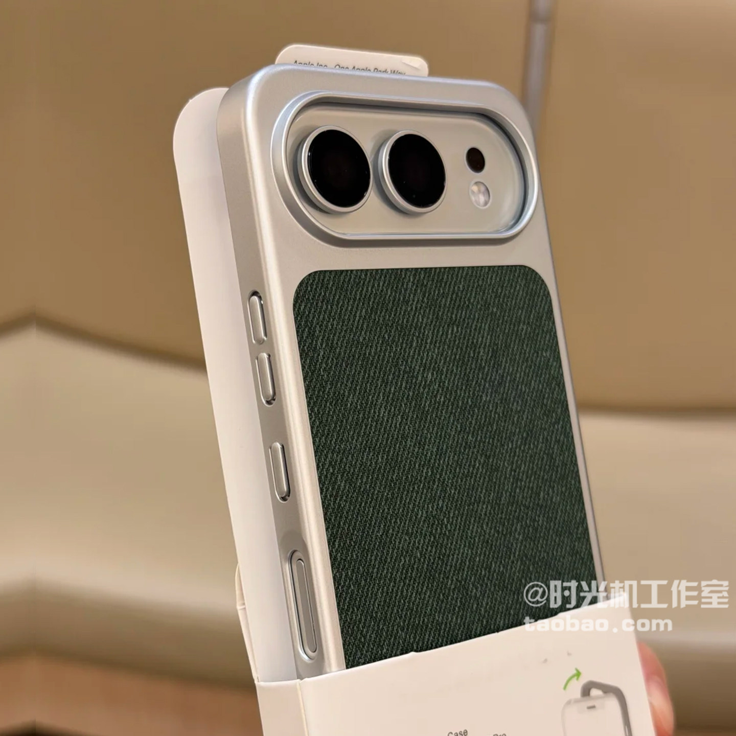 INS苍岭绿亚麻毛麻布纹适用荣耀500手机壳500Pro磨砂防滑Magic8布艺绒布壳电镀银边大孔高级感商务男女大孔穿