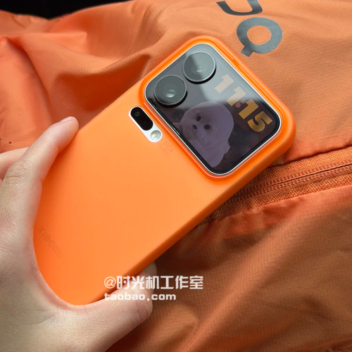 适用小米17星宇橙透明金属按键薄