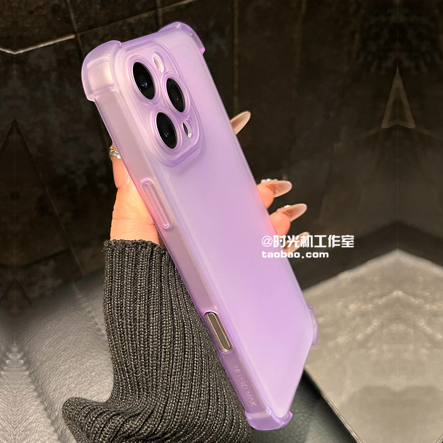 梦幻紫冰雾透明四角气囊Findx8Ultra防摔适用OPPOReno14手机壳14Pro防指纹13/12高级感X8S+软tpu套X7男女10/9