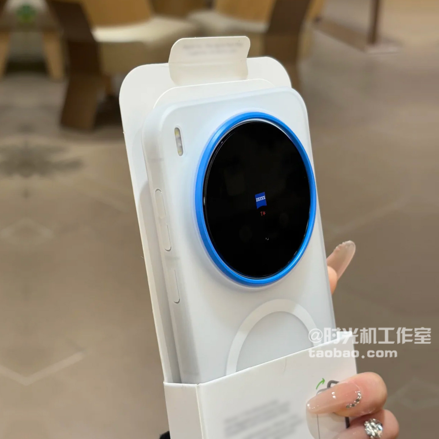 磨砂白蓝框磁吸壳适用vivoX300s手机壳X300Ultra保护套X200Promini防指纹IQOO15/13半透明PC加高大孔小众男女