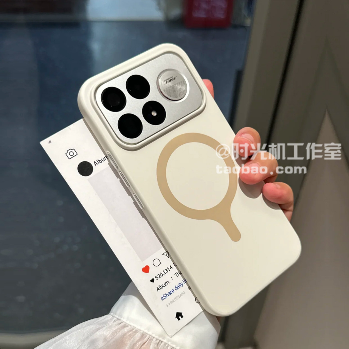 适用红米K100Promax金属按键磁吸
