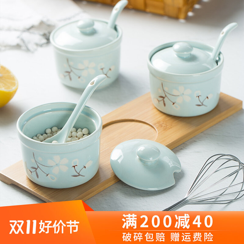 调味罐家用日式简约创意油盐糖佐料盒三件套厨房用品高淳陶瓷餐具怎么样,好用不?