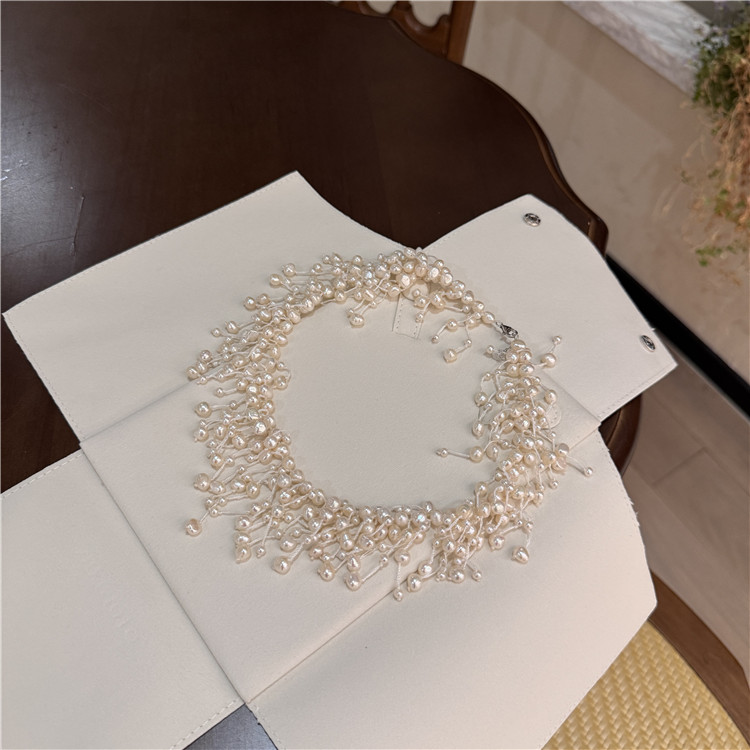 天然珍珠满天星项链轻奢气质颈链