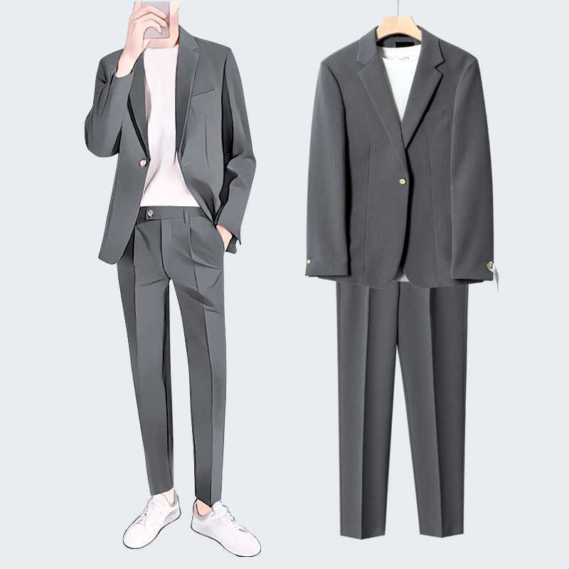 休闲西装西服套装痞帅西装