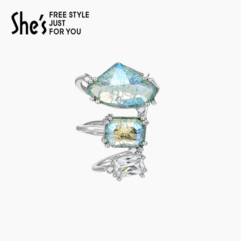 shes茜子閃耀貼片石無耳洞耳骨夾