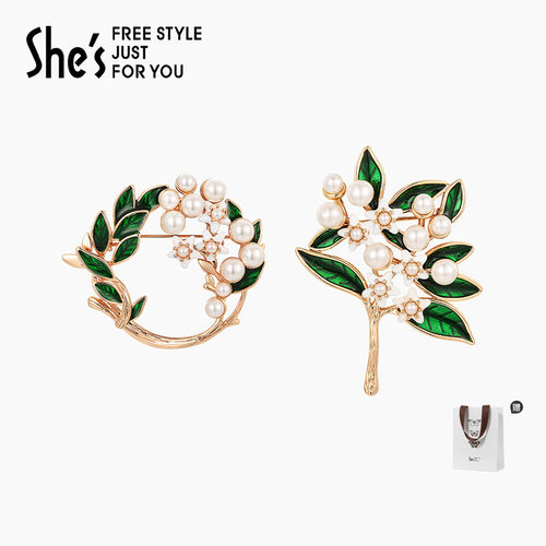 shes茜子时尚高级感胸针