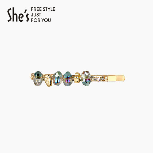 shes茜子晶石守护炫彩工艺刘海夹