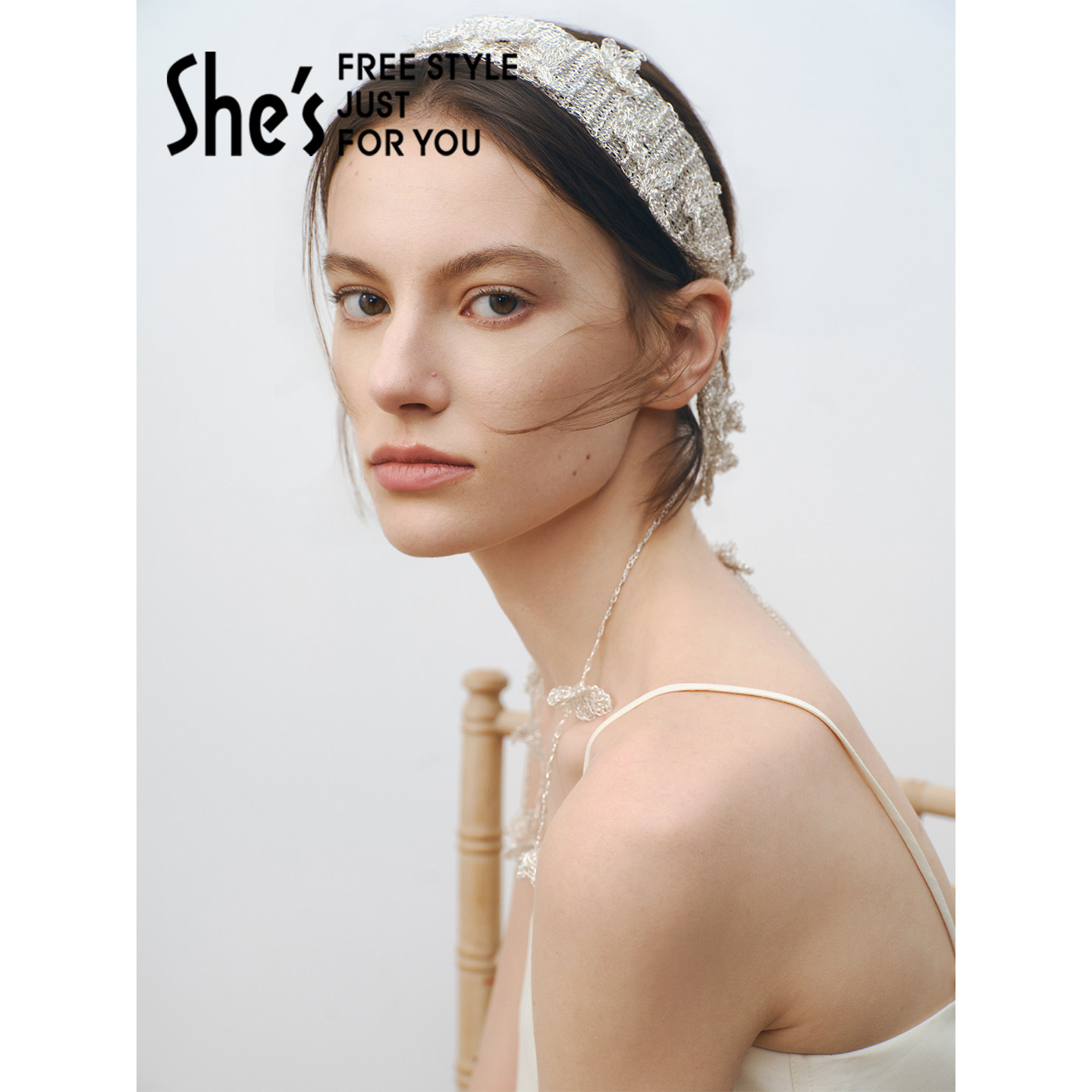 shes茜子巴比耶序曲复古典雅巴洛克工艺珍珠编织发带新娘宴会头饰