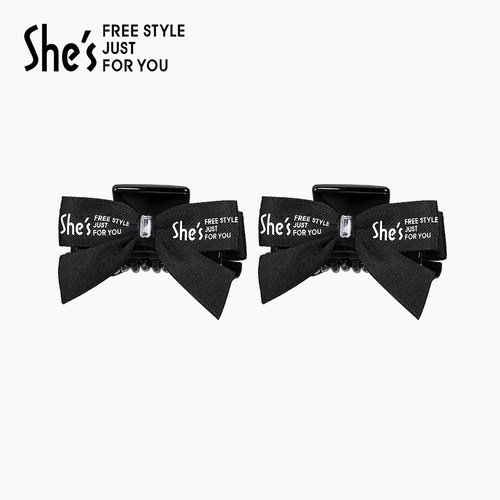 shes茜子轻简减龄蝴蝶结刘海抓夹